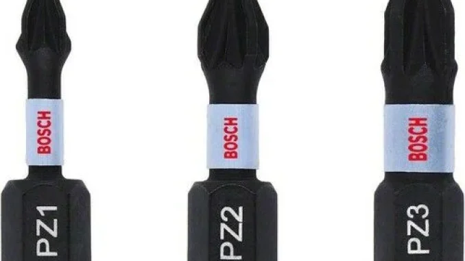 Bosch - Impact Control Serisi Vidalama Ucu PZ*25 mm 3'lü Set (PZ1/2/3)