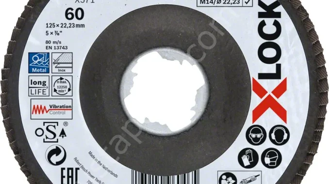 Bosch - X-LOCK - 125 mm 60 Kum Best Serisi Metal Flap Disk 2608619202 Bosch - X-LOCK - 125 mm 60 Kum Best Serisi Metal Flap Disk 2608619202