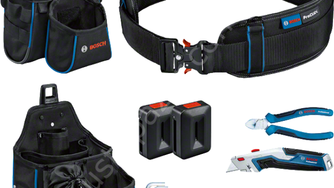 1600A02H5C Bosch Profesyonel El Aleti Seti 6 Parça + Çanta ve Kemer Seti