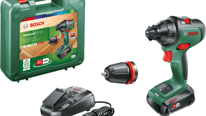 Bosch AdvancedDrill 18 Çift Akülü Delme Vidalama Makinesi 18V (2 x 2,5 Ah) + Şarj Cihazı AL 1830 CV 06039B5005